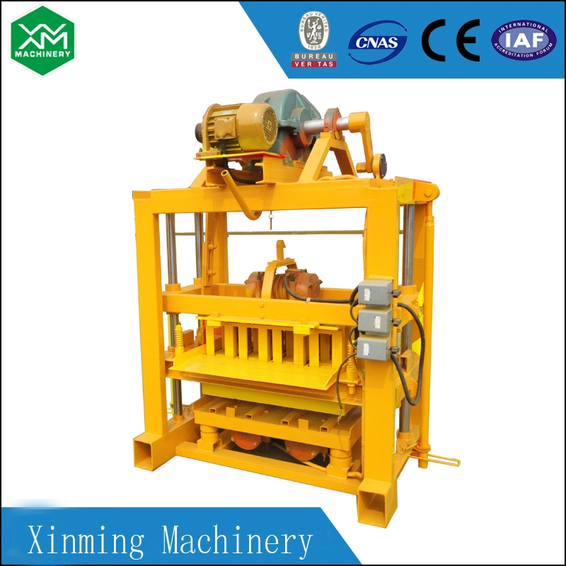 Qtj4-40 High Quality Hollow Solid Paving Block Making Machine with Concrete Cement Mixer