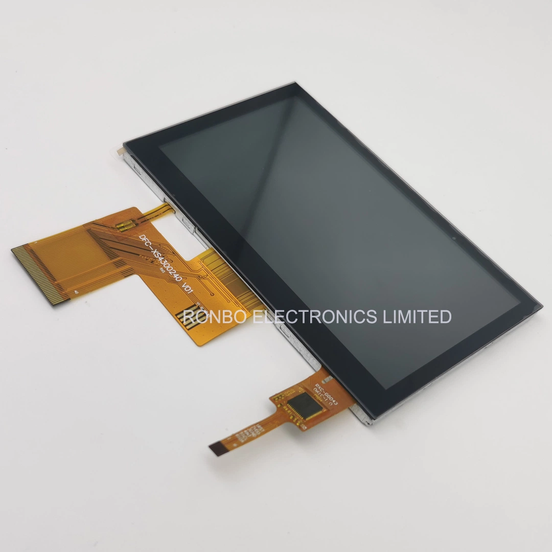 شاشة LCD ملونة بتقنية TFT Capacitive TFT مقاس 4.3 بوصة مزودة بتقنية IPS 480X272 بدقة عرض 4.3 بوصة شاشة اللمس