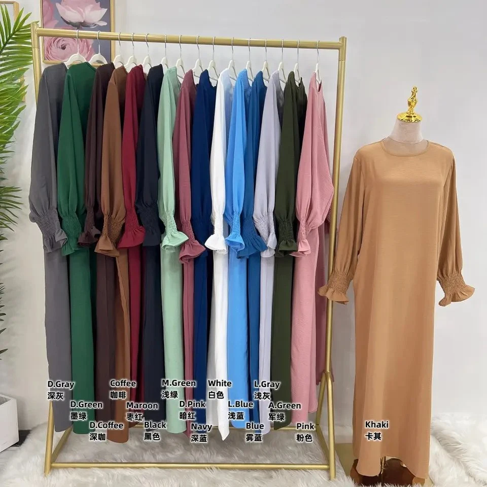Dubai Abaya 2023 Moçumanos mulheres oração étnica islâmica com roupas 2 Layer Hijab Abaya Women