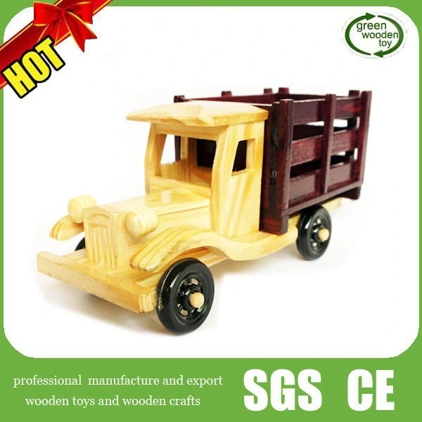 Antique Wooden Toys, Wooden Craft Truck, Craft Wooden Truck