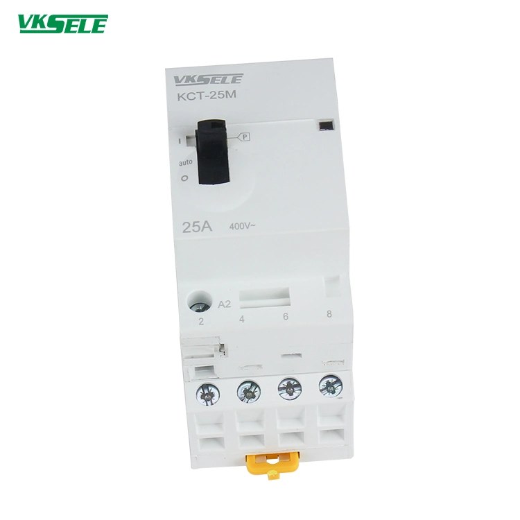 Kct-25m 4pole 25A Household Contatcor Manual Type 4no 4nc 2no2nc Modular Contactor