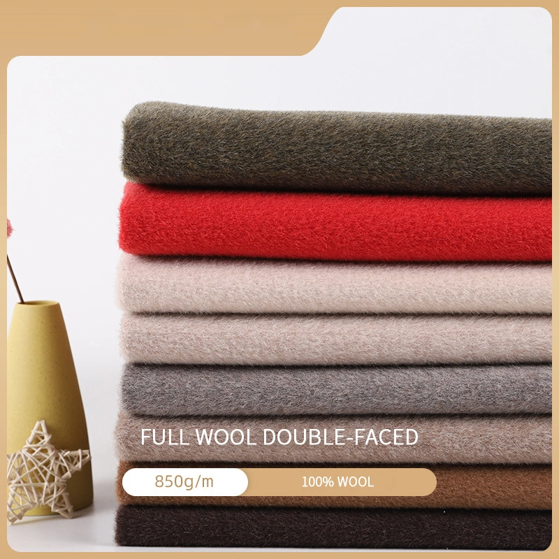 Clothes Women Men 850g Full Wool Fabric for Autumn Winter Coat