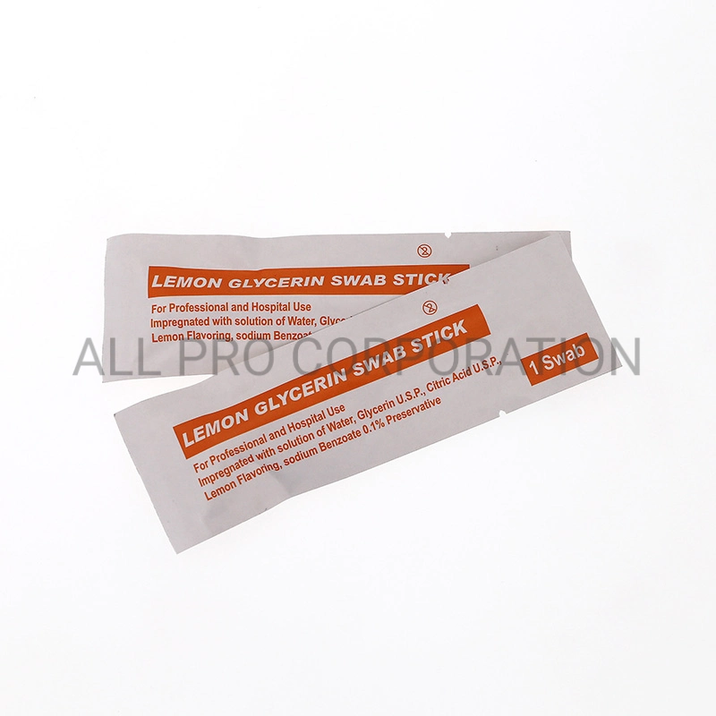 Medical Disposable Lemon Glycerin Swab Stick