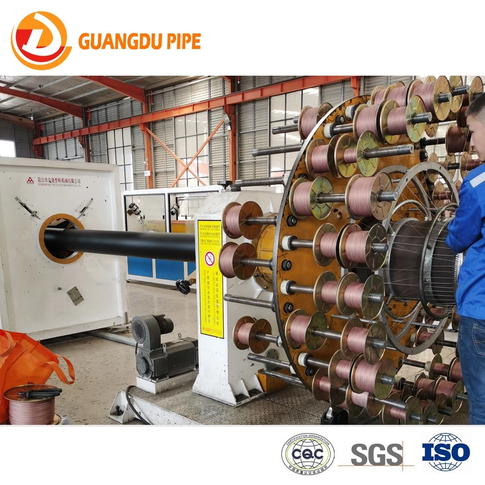 PE Steel Wire Mesh Underground Gas Supply Pipe / HDPE Reinforced Pipe