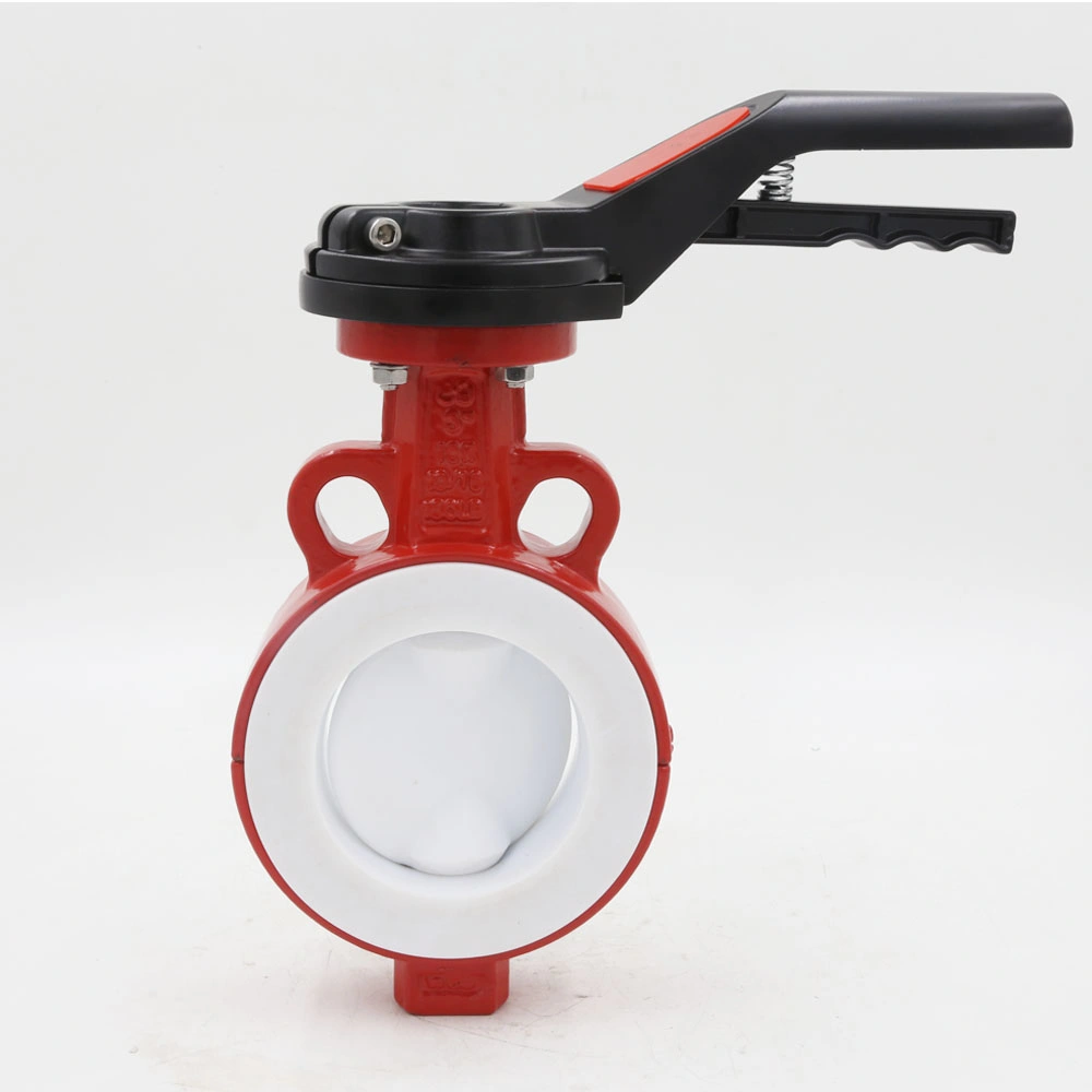 Handle Type Vertical Plate Ductile Iron Two Way Soft Seal Stainless Steel Disc Butterfly Valve