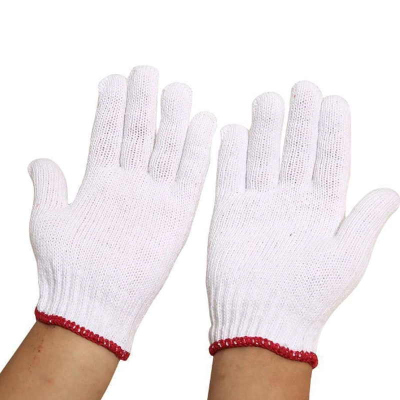 Precio mayorista algodón de punto Industrial Guantes de mano de Seguridad