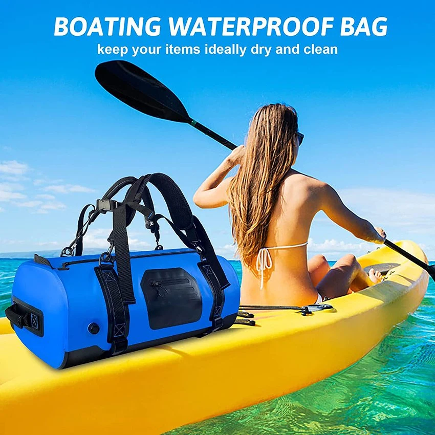 Bolsa de deporte impermeable con tirantes duraderos y asas Travel Dry Bolsa para Boating Motociclismo Caza Camping Gran espacio de almacenamiento 70L Capacidad