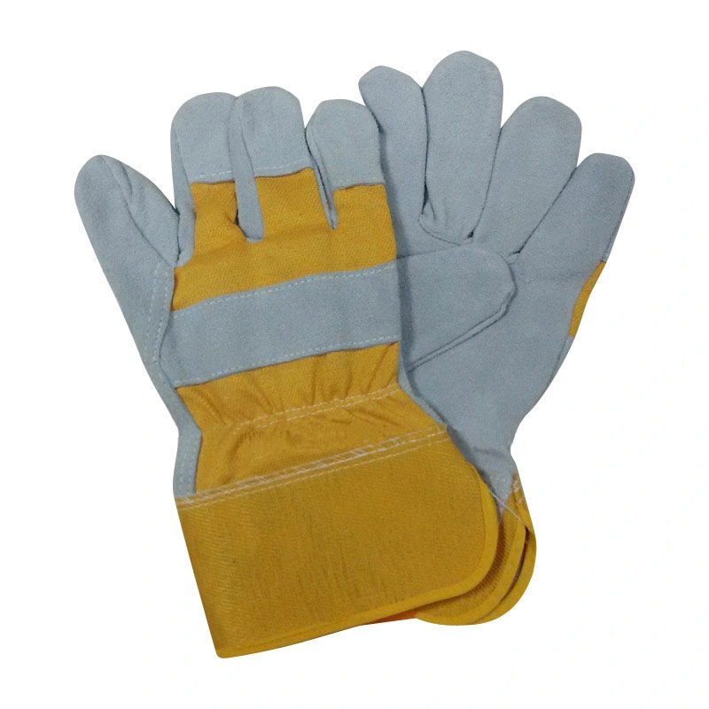 Cow Split Leather Gloves Construction Safety Work Glove Protective Gloves Industrial