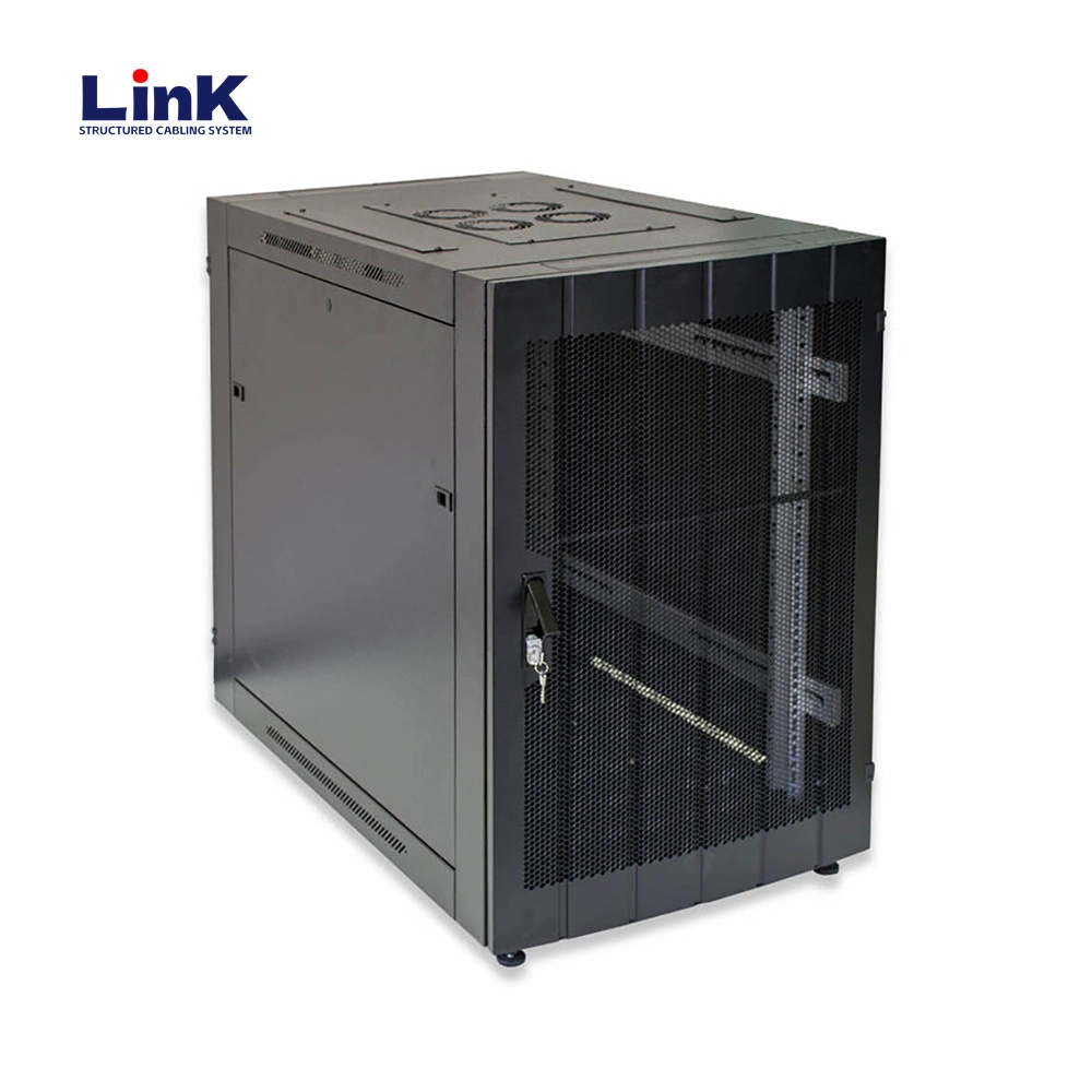 Servidor de red de fabricación de metal armario rack con la gestión de cables para telecomunicaciones organización