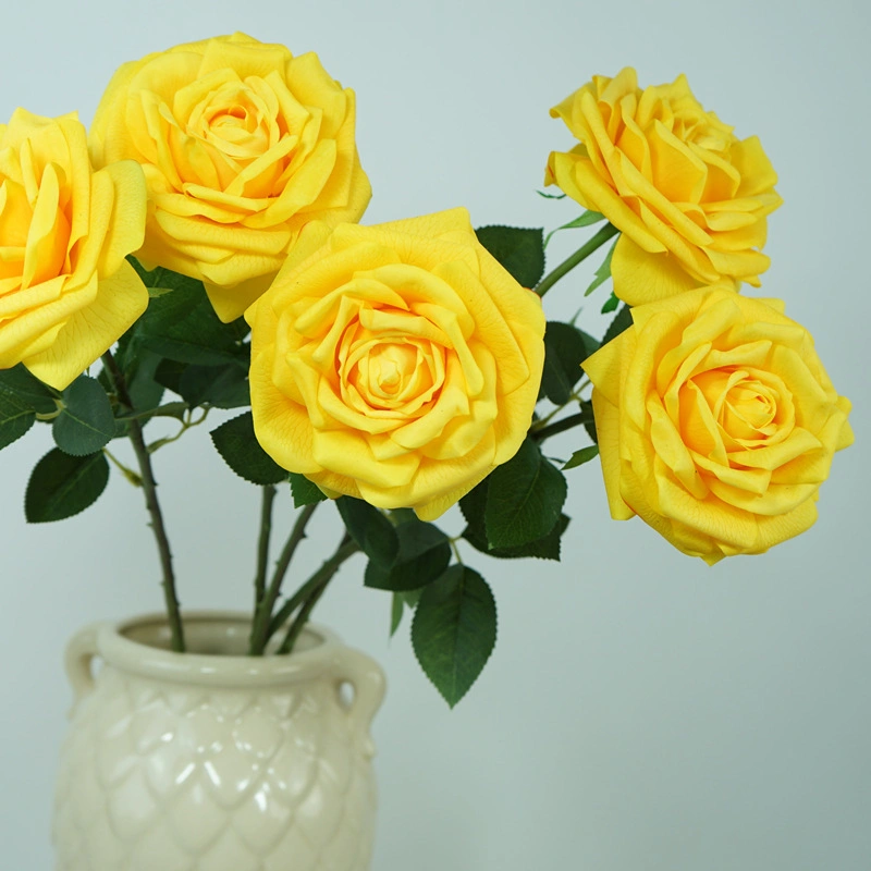 Flores rosas naturales artificiales para bodas y fiestas Decoración