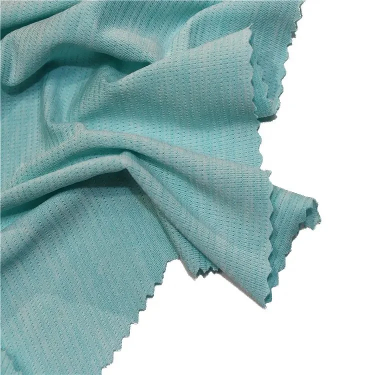 New Design Cationic Polyester Elastane Stretch Jacquard Jersey Knit Fabric