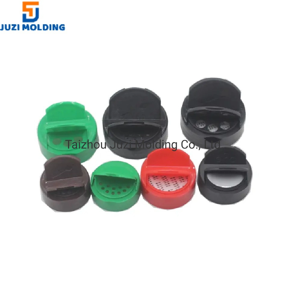 Plastic Injection Double Flip Top Salt Pepper Bottle Cap Mould