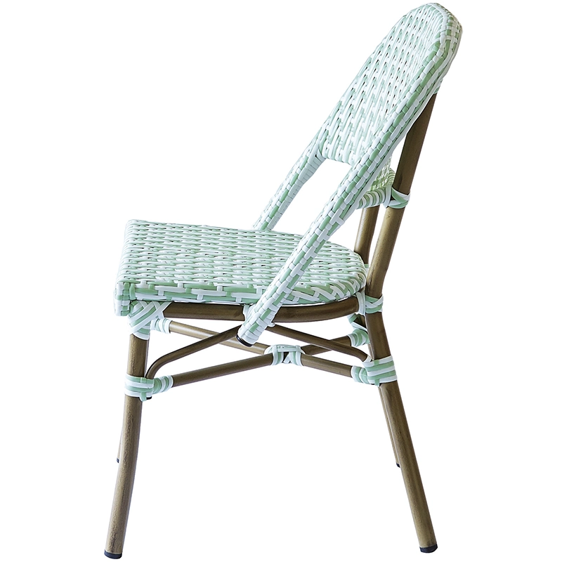 Wholesale/Supplier Bamboo French Bistro Rattan Furniture Stackable Wicker Bistro Outdoor Chair