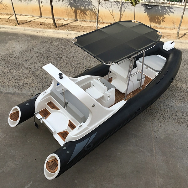 Liya 5.8m Luxury Rib Boat Semi Rigid Inflatable Boat with Outboard Motor