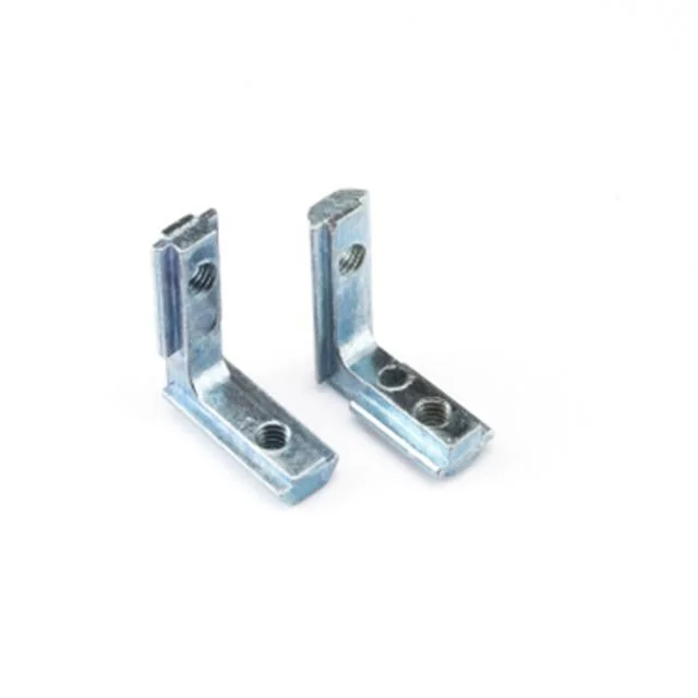 L Shape Silver Inner Corner Connector Joint Bracket for T Slot 3030 Aluminum Profile with Screw M6