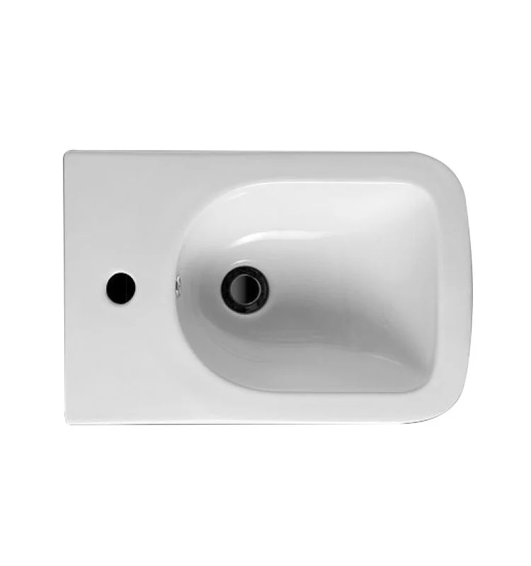 Easy Cleaning Square Design Sanitary Ware montado en pared con pulverizador Juego con conjuntos de WC pared Hung Bidé