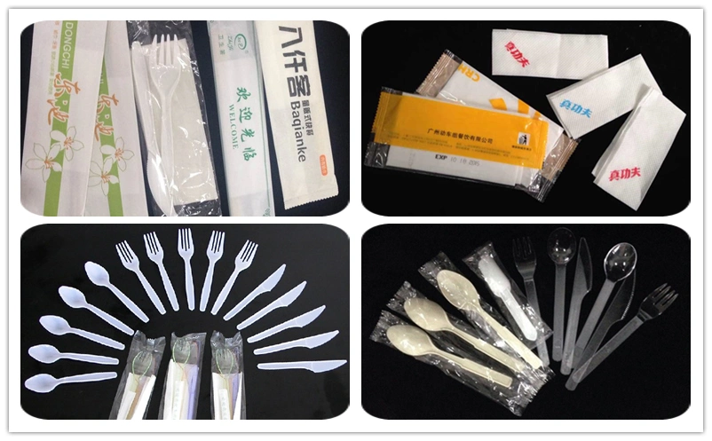 Disposable Tableware Disware Automatic Napkin Plastic Cutlery Packaging Manufacturer