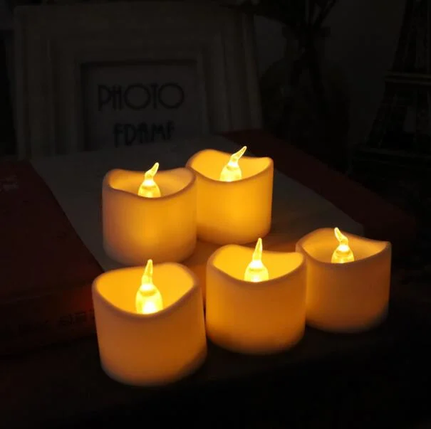 ضوء LED الإلكتروني شمعة مبتكرة صغيرة الشمع الإلكترونية عيد القديسين مستلزمات مشهد حفل زفاف عيد الميلاد