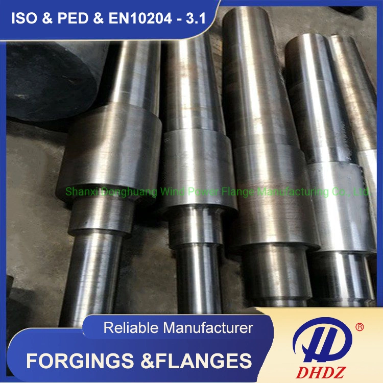 Steel Forgings Main Shaft Forging Step Shaft Forged Block Forgings