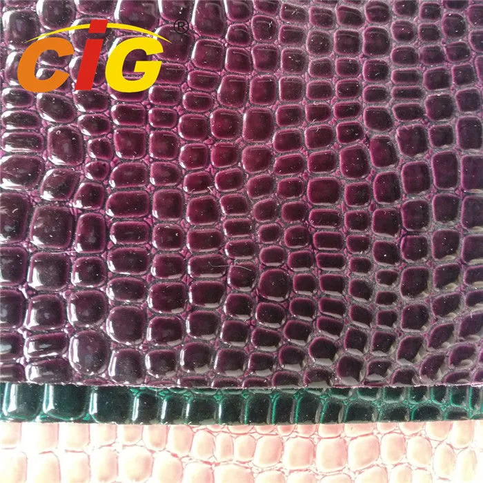 1.0~2.0mm Thickness Many Design Shape of Artificial Leather Bag Leather