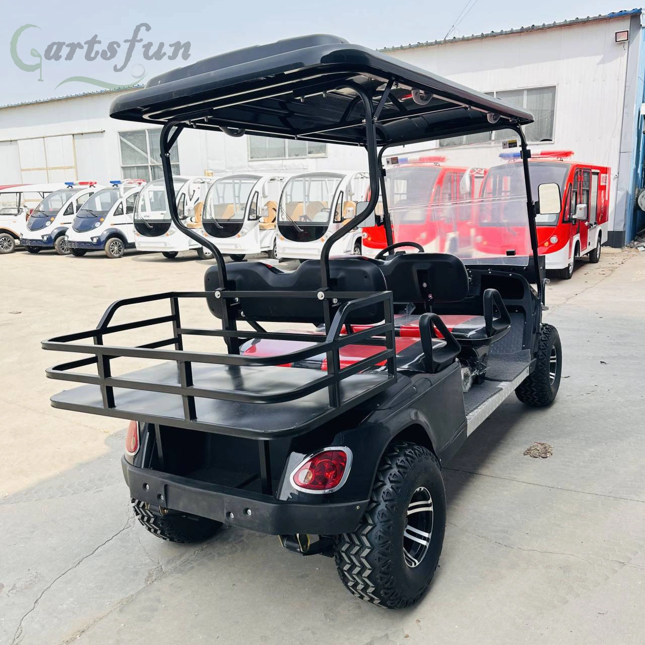 Batería de litio Powered 6 8 10 persona CARRITO DE GOLF ELÉCTRICO