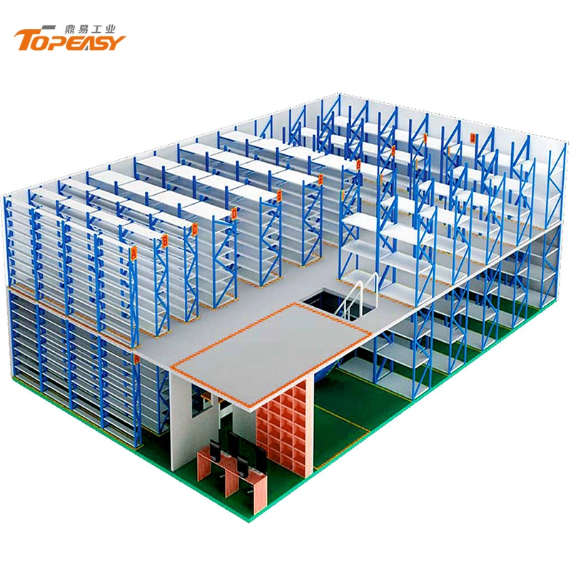 Estructura de acero Altillo altillo estantes Estanterías de acero ajustables