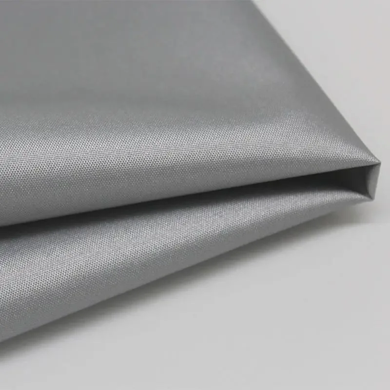 Woven Double Sided Silver Coated 190t Polyester Taffeta Car Cover Black out Curtain Chemical Fabric