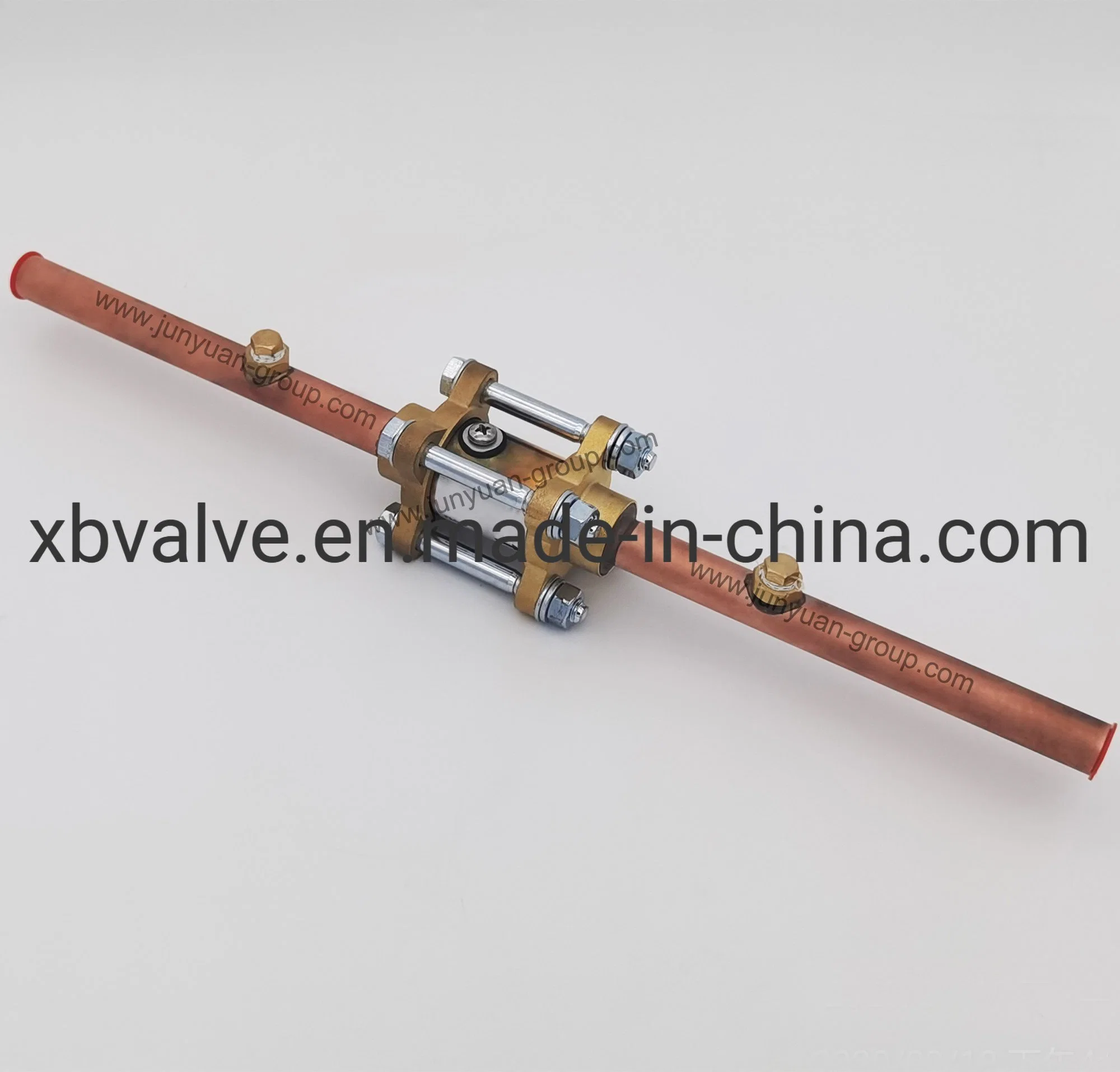 Chinese Factory 3PCS Medical Gas Ball Valve with Copper Tube