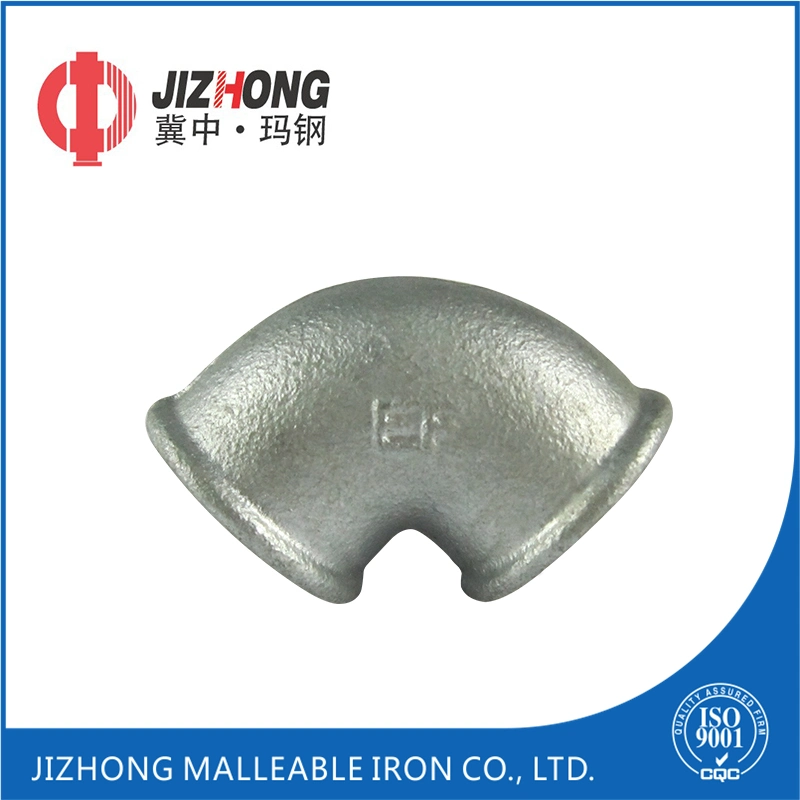 Galvanized Malleable Iron 90 Degree Beaded Elbow G. I. Pipe Fittings