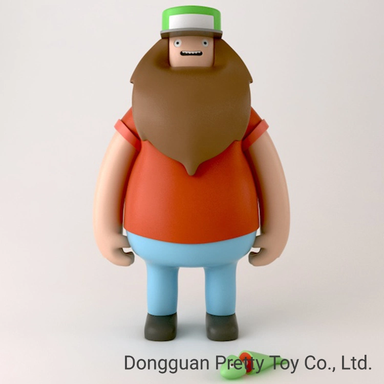 Manufacturers Custom Creative Cartoon Rainbow Plastic Toys PVC Injection Molding Mascot Tide Play Hand Do Ornaments Custom