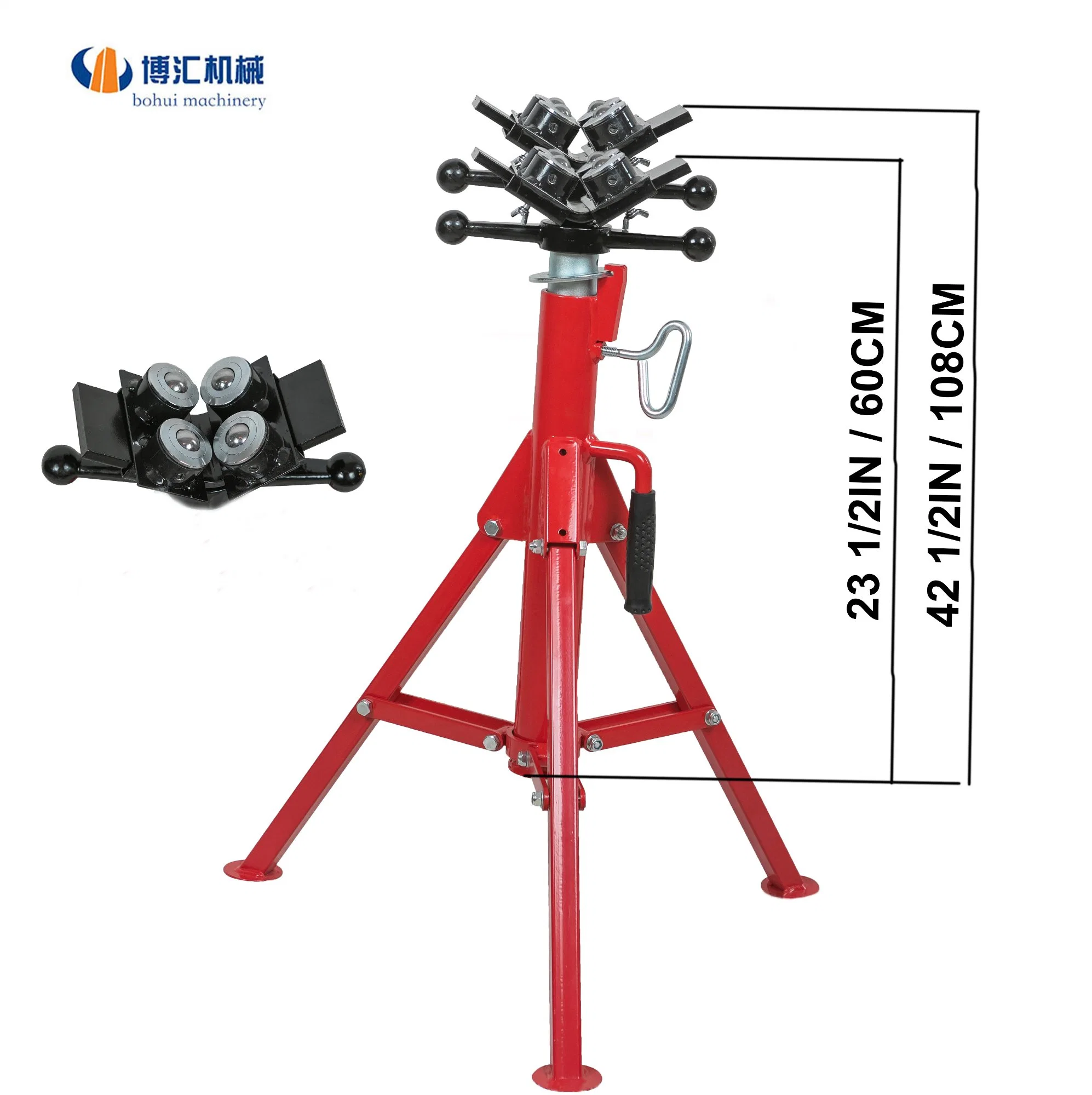 Foldable Pipe Stands Support for 3mm-300mm Steel Pipe