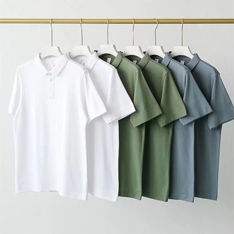 New Customized Print Embroidered Polo Tshirt Custom Logo Golf Work Shirt Cotton Embroidery Custom Polo Shirt