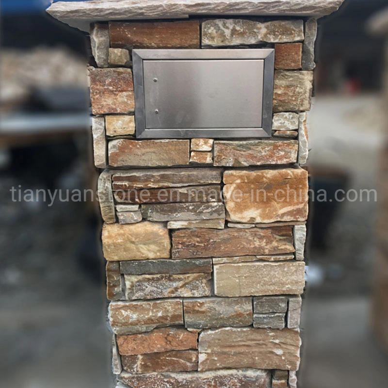 Various Cement Stone Column Mail Post Stone, Entrance Column for Options