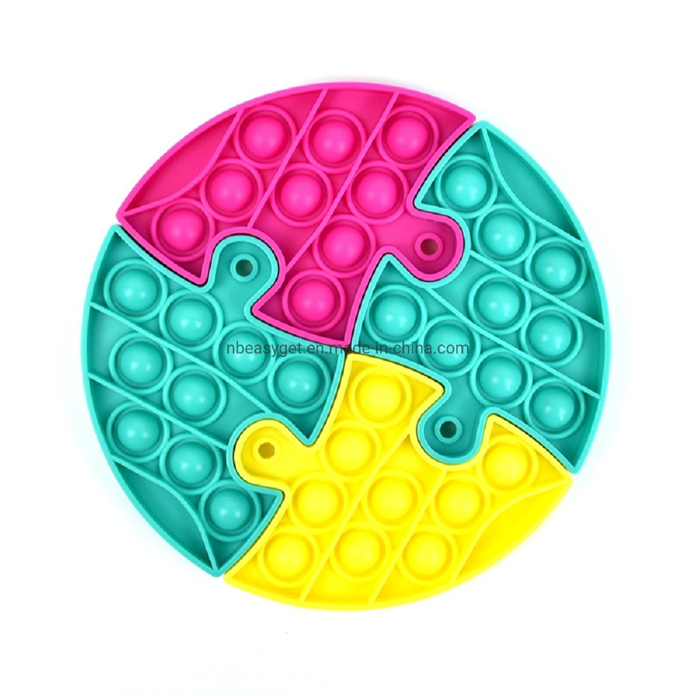 Push Pop Bubble silicona sensorial Fidget Toys Junta de alivio del estrés Juguetes educativos de Juego para niños y adultos con Autismo y. Ansiedad Esg17558
