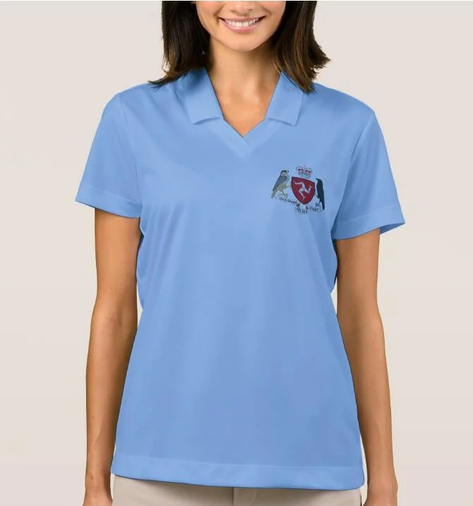 Custom Dry Fit Women's Golf Polo Shirt with Embroidery Logo