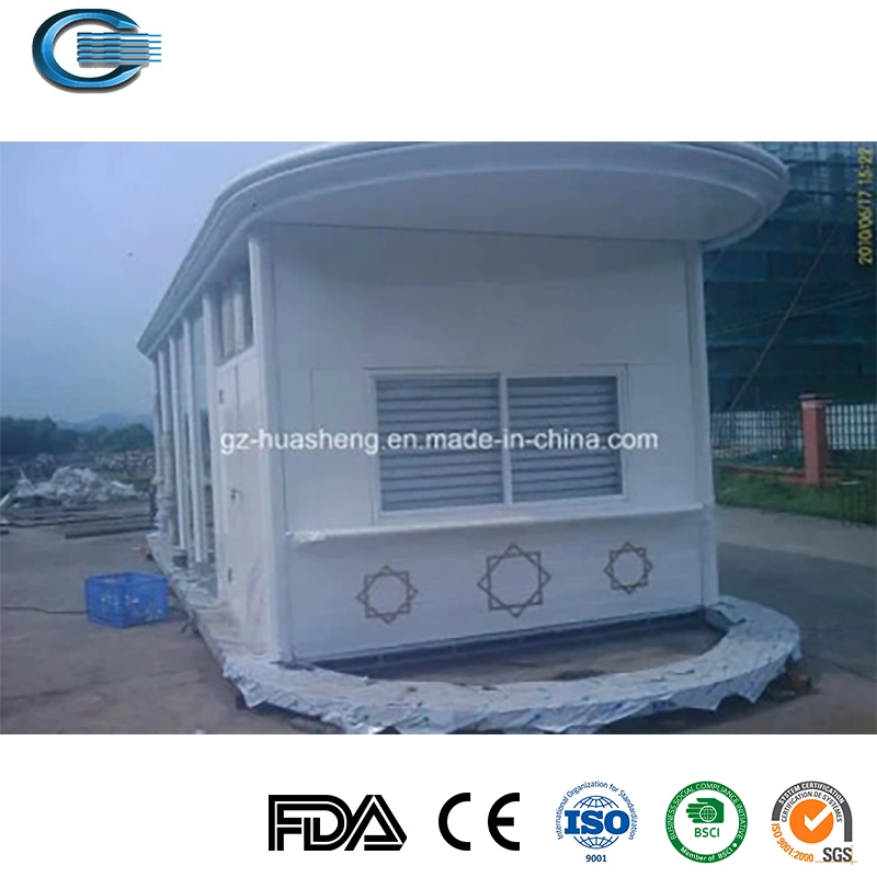 Huasheng Wooden Bus Shelter China Metal Bus Stop Supply Smart Metal Waterproof Bus Shelter Smart Bus Stop Shelter