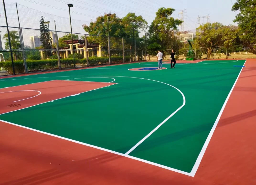 Stadium Silicon PU Acrylic Outdoor Ball Field Rubber Silicone PU Material Stadium Construction Outdoor Plastic Golf Course