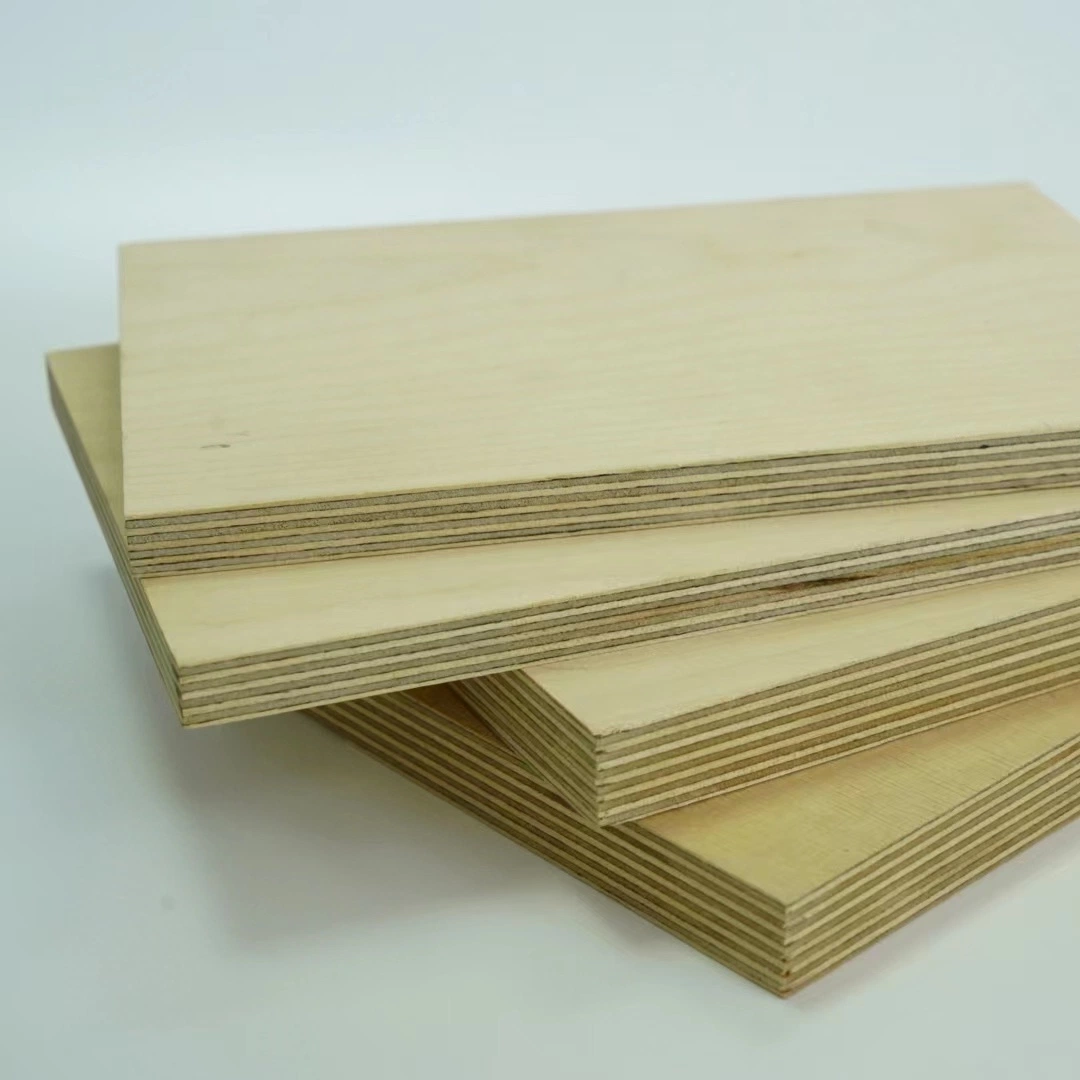 Eucalyptus Core Okoume/Birch Wood Veneer Faced Commercial Plywood Used for Building