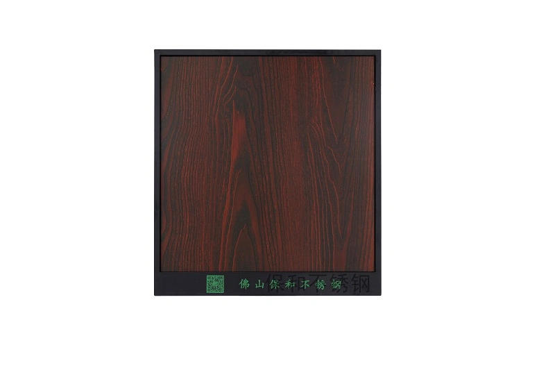 Wood Grain Laminated Stainless Steel Sheets for Furniture Closet 201 304