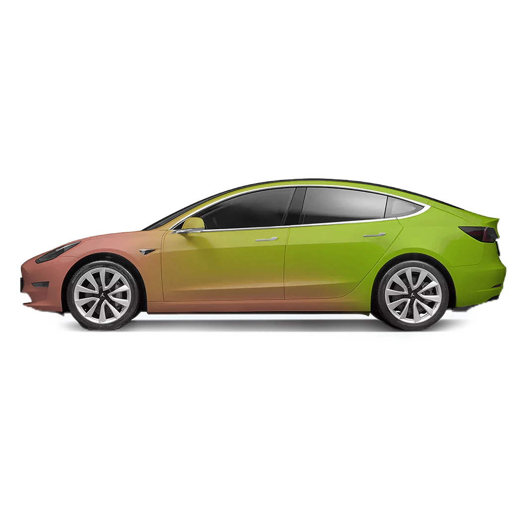 Beikaer New Arrival PVC Pet for  Tesla Model Series Lemon Candy Powder Car Wrap Vinyl Sticker