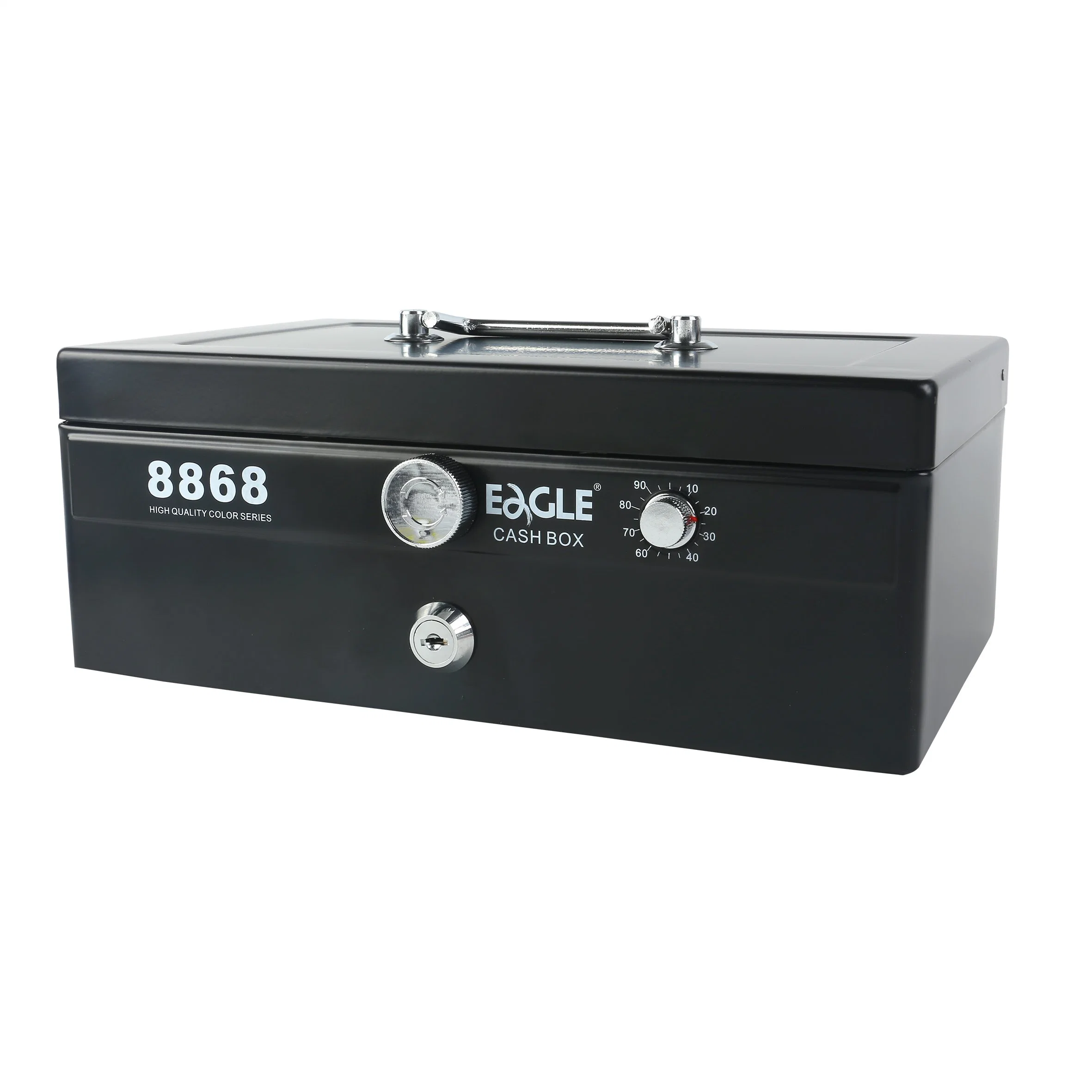 Caja de seguridad de Eagle Office Supply Key Lock Metal