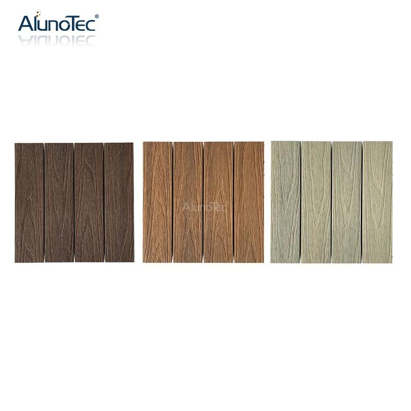 AlunoTec Wood-Plastic Composite Outdoor Boards WPC Wood Decking Floor for Living Space