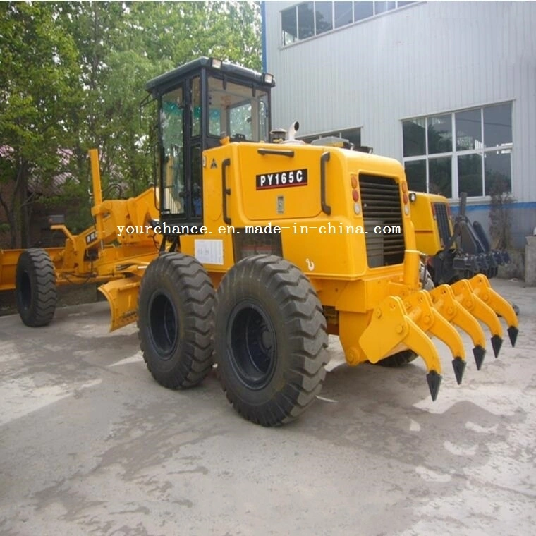 High quality/High cost performance Py Series 165-220HP 4m Width Hydrodynamic Self-Propelled Articulated Motor Grader with Rear Ripper