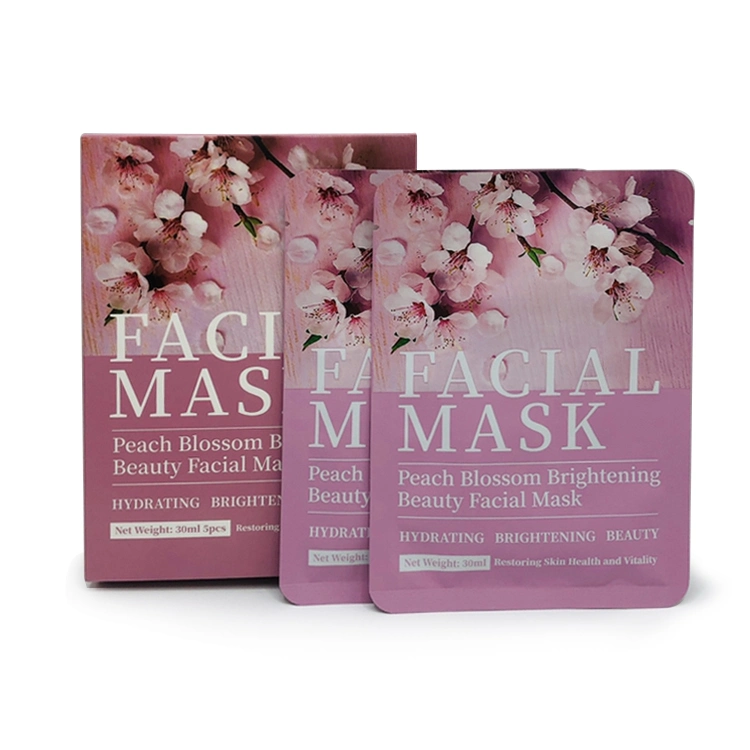 Wholesale/Supplier Peach Blossom Brightening Beauty Facial Sheet Mask Skin Care