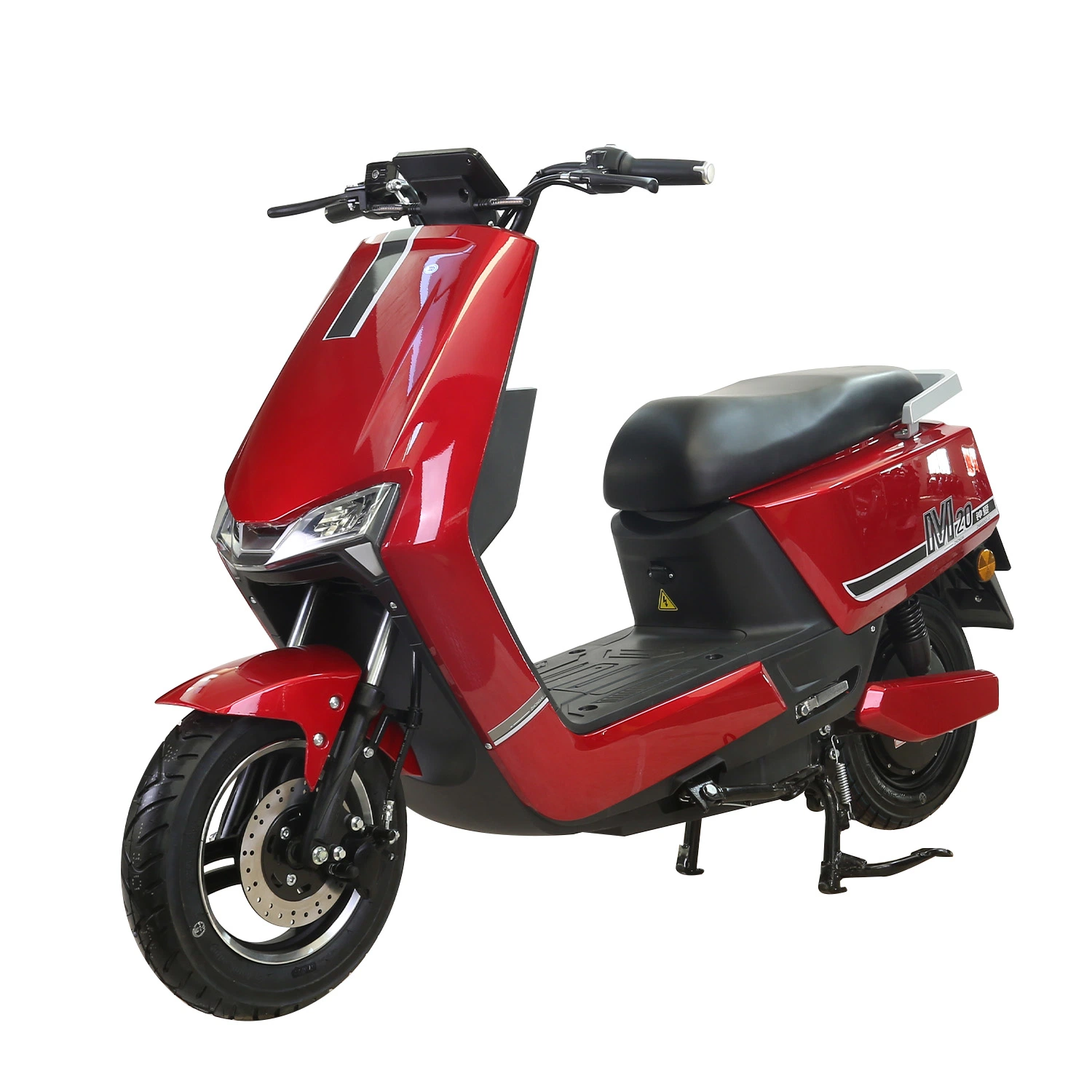 Festive Red Vespa Two Sets of 70V35ah Lithium Batteries 500W 40c Electric Motorcycle Control System LED Light Aluminum Alloy Wheel 10-12 Inches