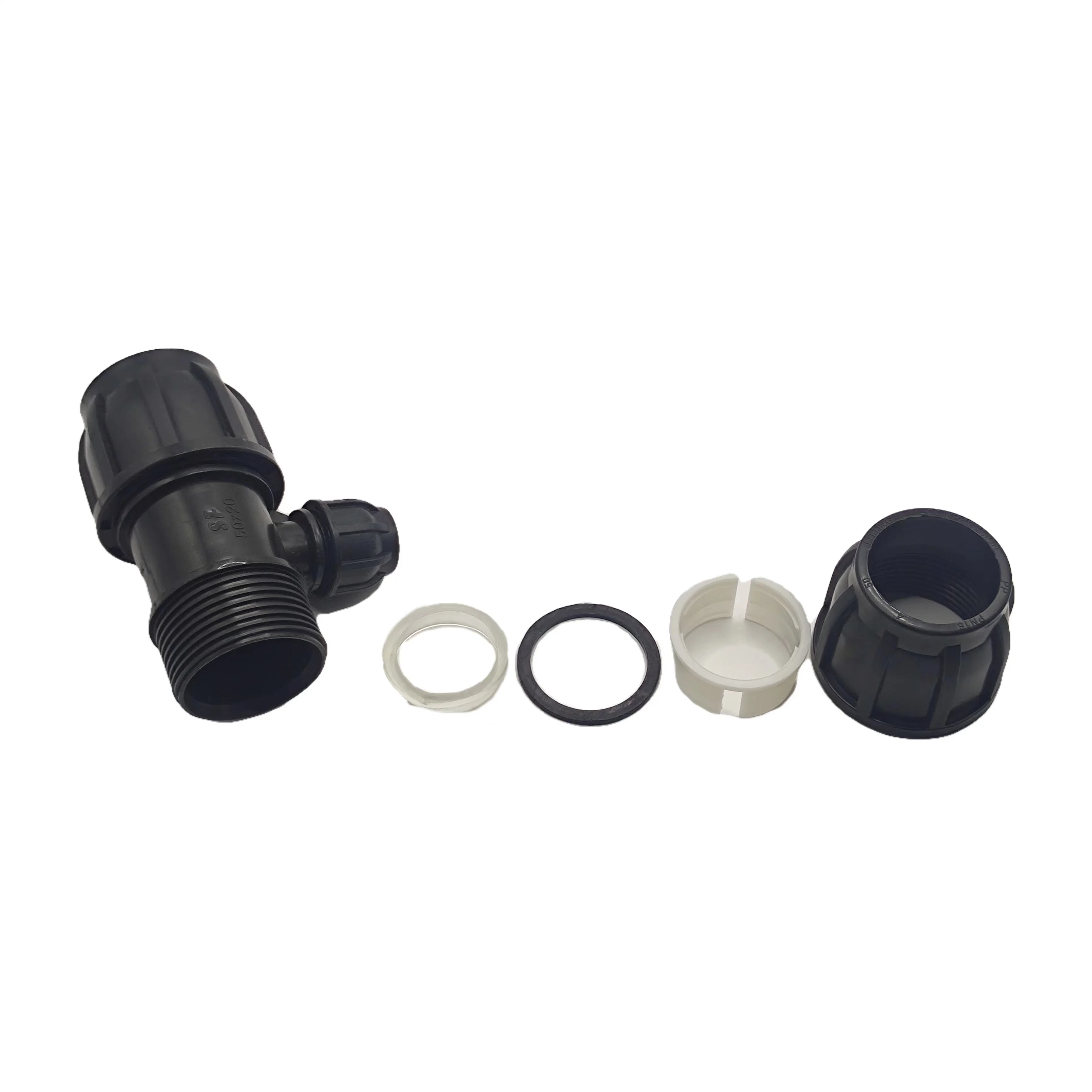 PP Compression Fitting Reducing Tee for Irrigation System