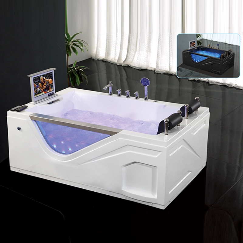 with DVD Massage Bath Tub for Couple Whirlpool, Large Tubs, Bath Design