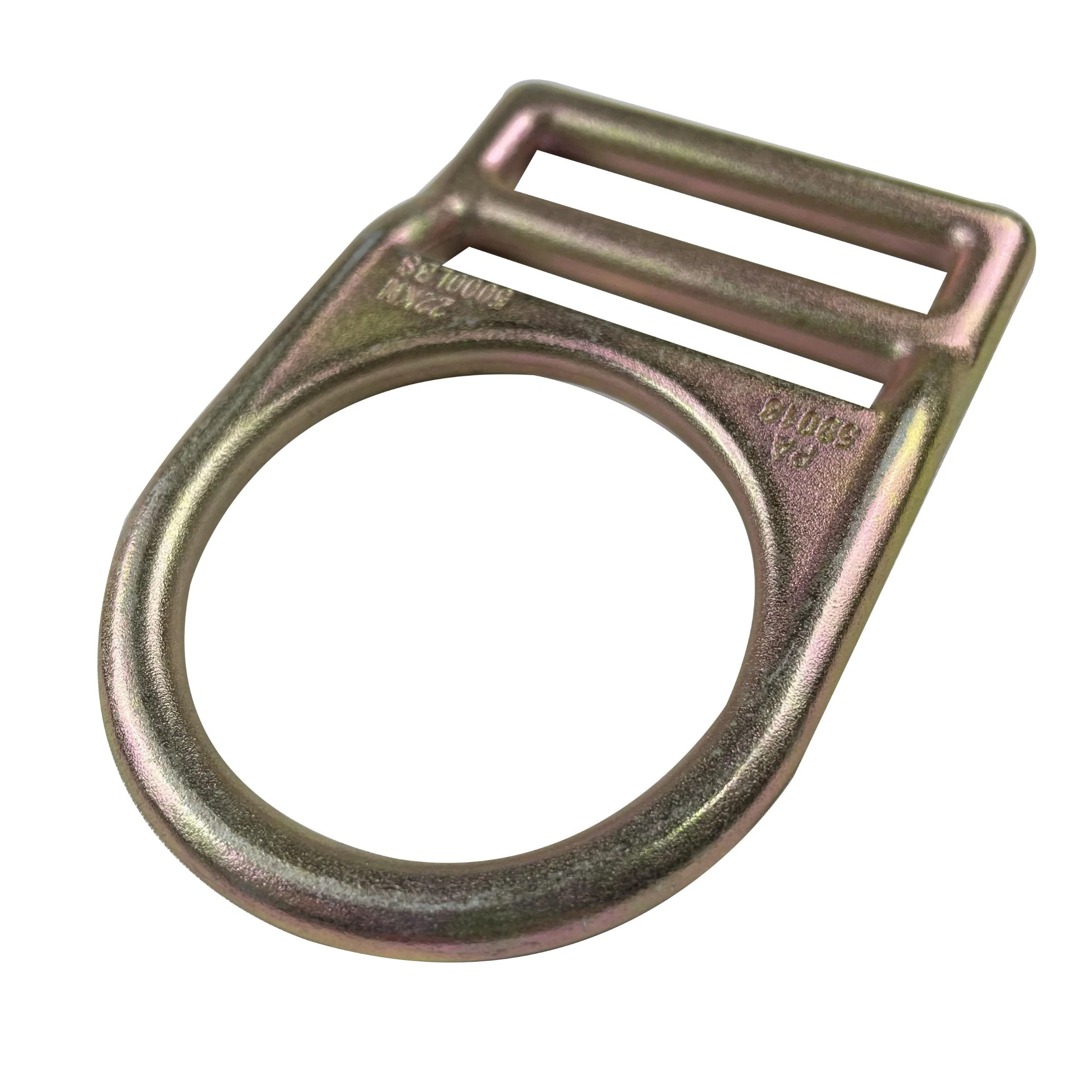 Factory Supply Safety Belt Accessories Hardware 52mm Iron Polybag, Carton Box Steel D Ring Inner Metal Zinc White for Hook Sling