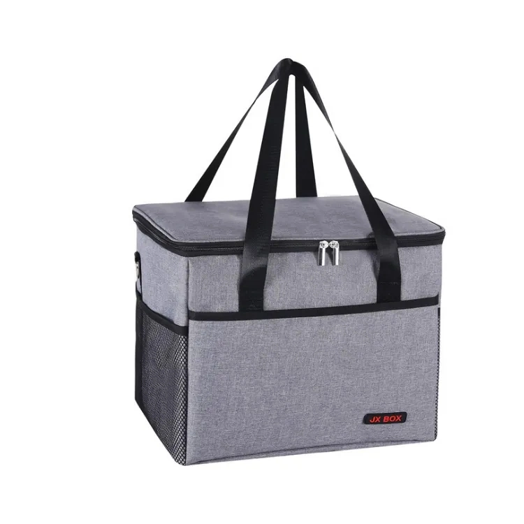 100% Eco Friendly Meal Cool Bag Thermal Food Delivery Custom Logo Picnic Cooler Lunch Beach Cooler Bag