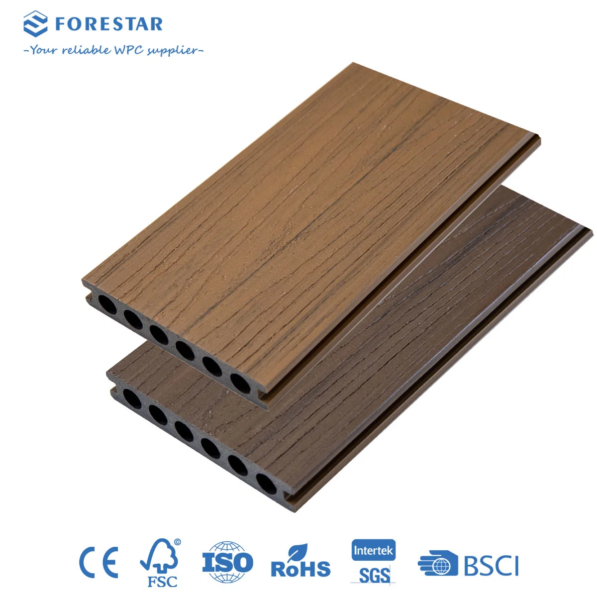 Anti-Termite Co-Extrusion Exterior Wall Covering Outdoor Decorative WPC Wood Plastic Composite Siding Cladding Panels